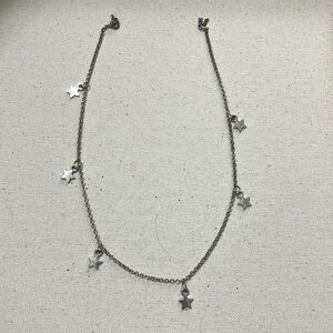 silver star charmed necklace